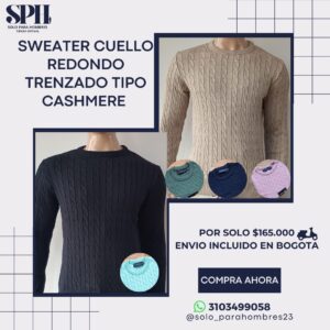 SWEATER TIPO CASHEMIRE CUELLO REDONDO